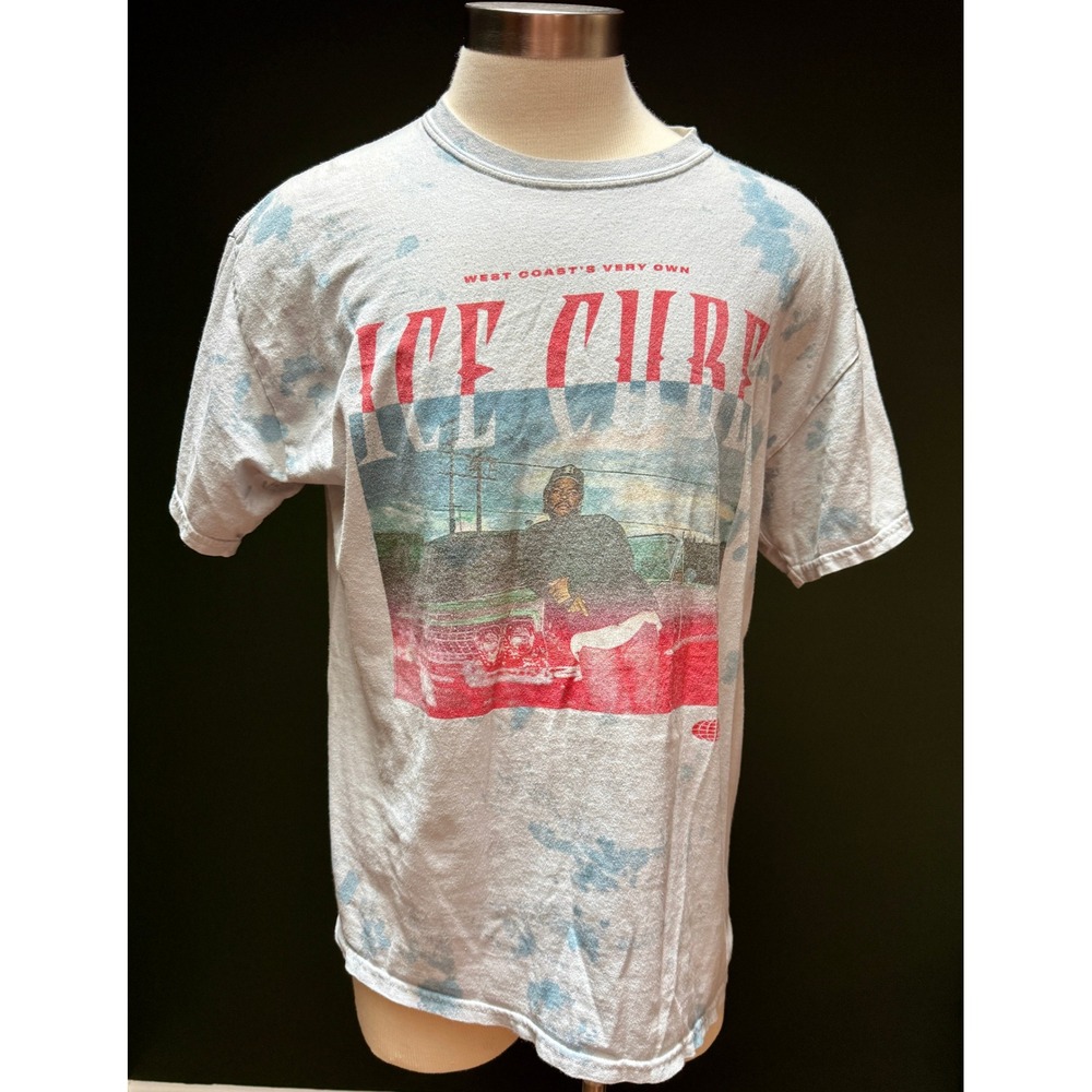 Ice Cube Graphic West Coast Tie Dye T-Shirt Men's Size L